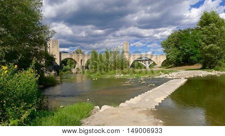 Besalú is a town in the comarca of Garrotxa, in Girona, Catalunya, Spain.