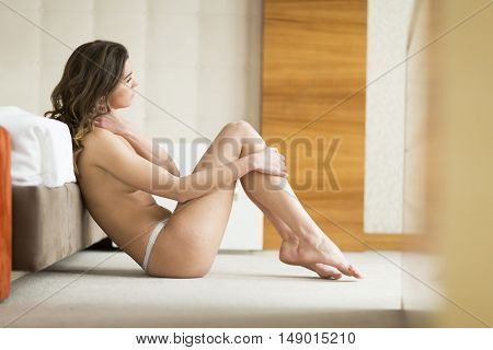 Hallfnaked Woman