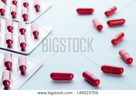 Pills And Capsules In A Blister