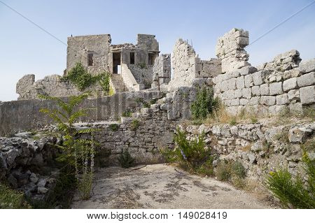 St. Michael's fortress near the towns Preko and Zadar Ugljan island Croatia Europe