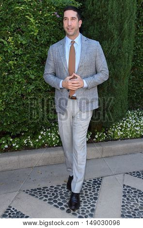 LOS ANGELES - SEP 25:  David Schwimmer arrives to The Rape Foundation Annual Brunch on September 25, 2016 in Beverly Hills, CA                