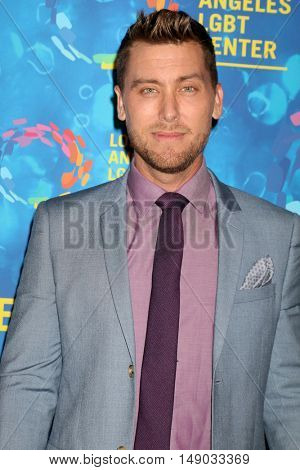 LOS ANGELES - SEP 24:  Lance Bass at the Los Angeles LGBT Center 47th Anniversary Gala Vanguard Awards at the Pacific Design Center on September 24, 2016 in West Hollywood, CA