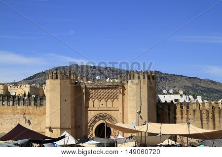The Bab Chorfa in Fes Morocco, Africa