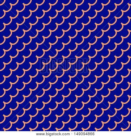 Wave geometric seamless pattern. Fashion graphic background design. Modern stylish abstract colorful texture. Template for prints textiles wrapping wallpaper website. Stock VECTOR illustration