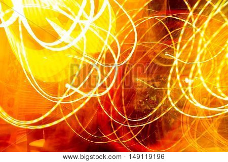 Smudged and blurry light stripes. Abstract background.