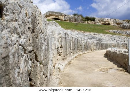 Teatro greco, all'interno della Cavea