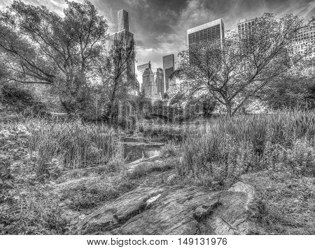 Gapstow Bridge is one of the icons of Central Park Manhattan in New York City