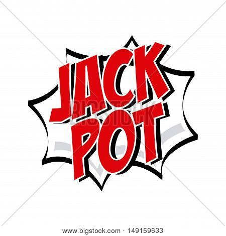 jack pot casino game icon vector illustration design