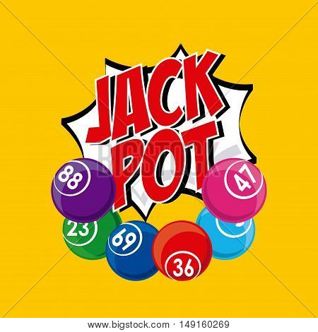 jack pot casino game icon vector illustration design