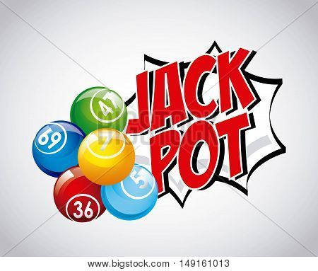 jack pot casino game icon vector illustration design