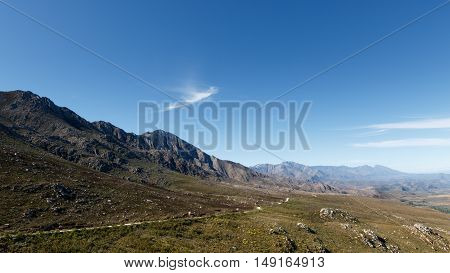 The Road Leading Down To The Swartberg Pass