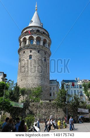 Galata Tower Taken In Istanbul, Turkey