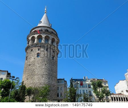 Galata Tower Taken In Istanbul, Turkey