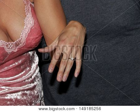 Lucas Black and fiance Maggie at the World premiere of 'Jarhead' held at the Arclight Cinemas in Hollywood, USA on October 27, 2005.