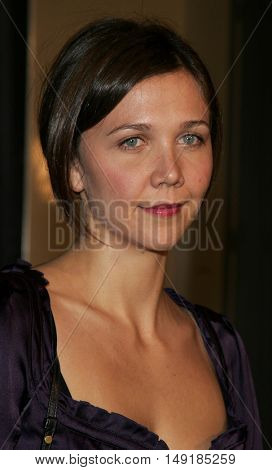 Maggie Gyllenhaal at the World premiere of 'Jarhead' held at the Arclight Cinemas in Hollywood, USA on October 27, 2005.