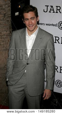 Jake Gyllenhaal at the World premiere of 'Jarhead' held at the Arclight Cinemas in Hollywood, USA on October 27, 2005.