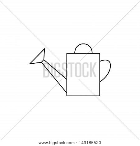 outline icon watering-can. watering can to water plants. garden tools watering-pot. watering can vector illustration. watering pot