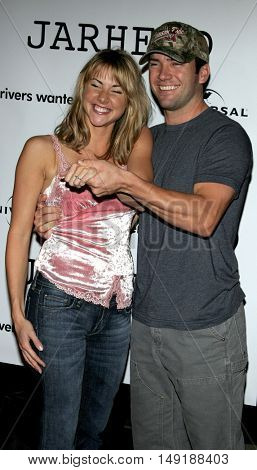 Lucas Black and fiance Maggie at the World premiere of 'Jarhead' held at the Arclight Cinemas in Hollywood, USA on October 27, 2005.