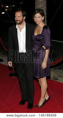 Maggie Gyllenhaal and Peter Sarsgaard at the World premiere of 'Jarhead' held at the Arclight Cinemas in Hollywood, USA on October 27, 2005.