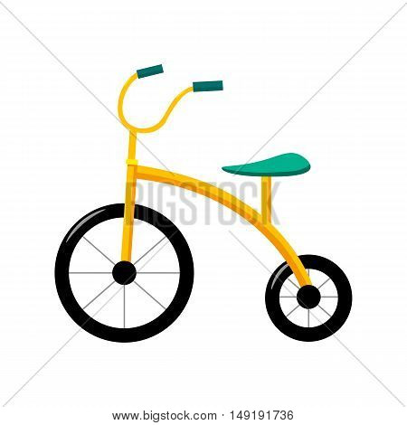 Tricycle icon in cartoon style isolated on white background. Play garden symbol vector illustration.