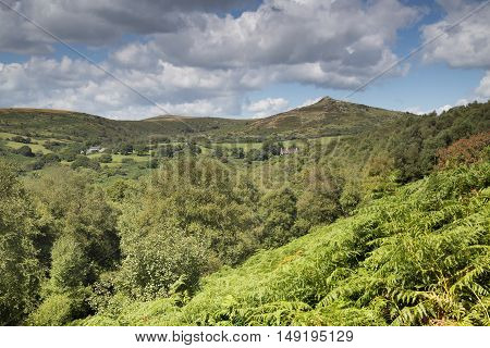 An image of the beautiful Dartmoor hills shot from Venford Brook towards Sharp Tor.