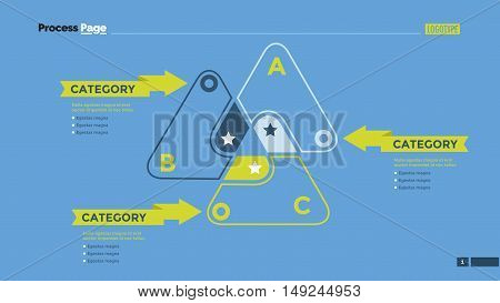 triangle venn diagram element of presentation diagram layout concept for business templates