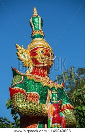 Giant Tos-sa-kan Lord of 10 face dramatic bud-da in THAILAND
