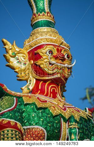 Giant Tos-sa-kan Lord of 10 face dramatic bud-da in THAILAND