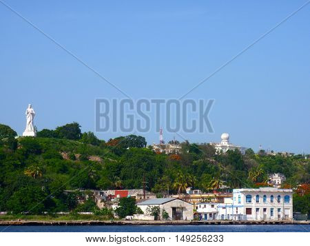 A view across the water from Havana, Cuba