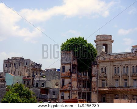 Image of buildings in and around Havana, Cuba