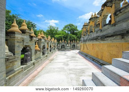 Phakung temple and sky, Roi-ed Province, in Thailand