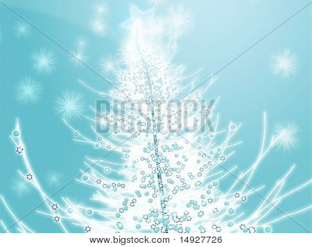 Arbre de Noël brillant, illustration graphisme abstrait