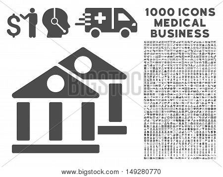 Gray Banks Icon 1000 Vector & Photo (Free Trial) | Bigstock