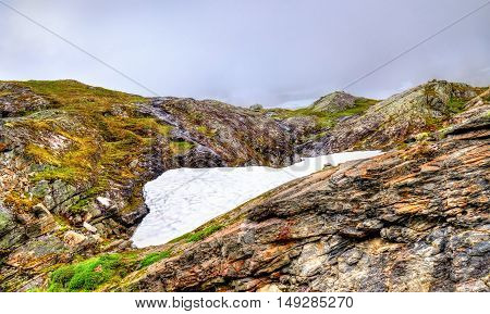 Landscape of the Geiranger valley near Dalsnibba mountain - Norway