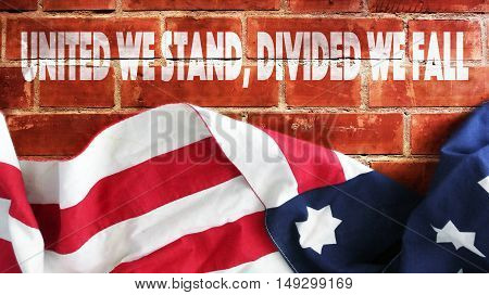 United We Stand, Divided We Fall. Brick Wall