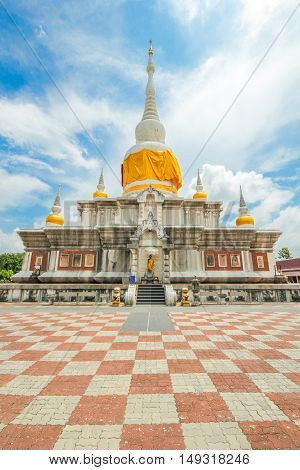 Pagoda at Maha-Sarakham Province call 