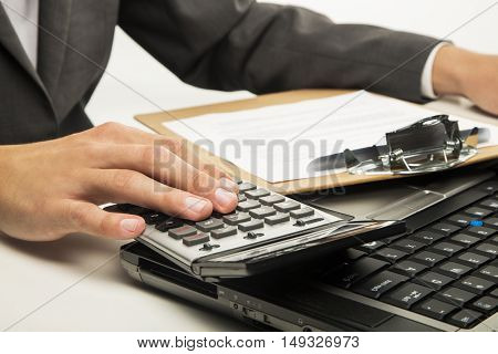 Man running by typing on the keyboard