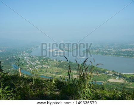 View From Nong kai Province in Thailand