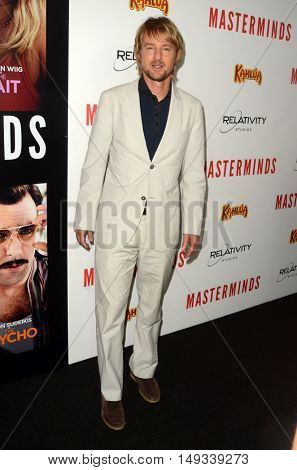LOS ANGELES - SEP 26:  Owen Wilson at the 