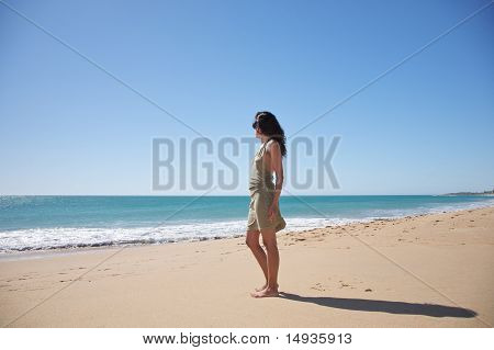 Side kjole kvinde ser Ocean