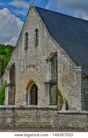 Saint Wandrille Rancon France - june 22 2016 : the Saint Michel church