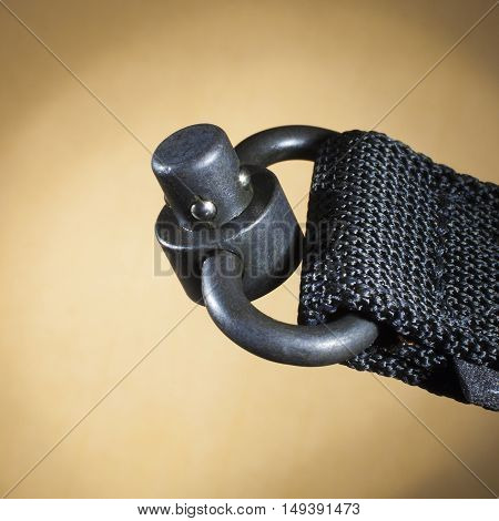 Bottom of a quick detach mechanism with nylon on a ring