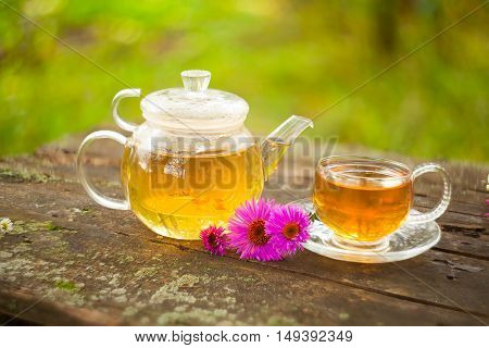 Green Tea In Beautiful Cup