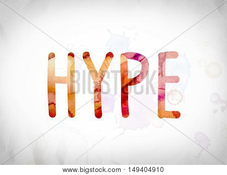 Hype Concept Watercolor Word Art
