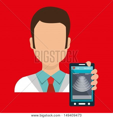 doctor smartphone medical service vector illustration eps 10