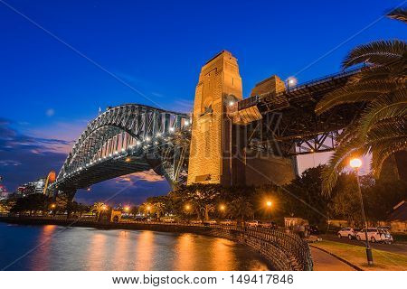 Sydney Harbour Bridge Sydney Australia at sunset