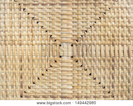 Wicker surface Mat Floor Bamboo texture handicraft background