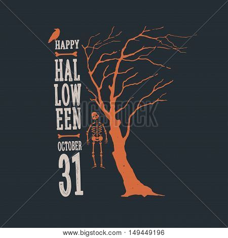 Happy Halloween design elements for decorating flyers, posters, greeting cards and banners.