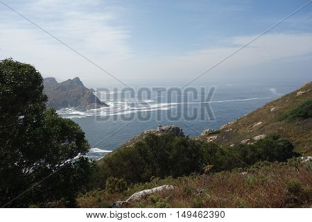 Image of Cies Islands in Vigo city, Spain