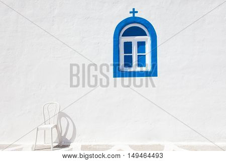 Fragment of church wall in Kos island, Greece